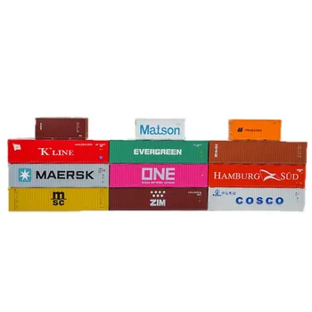 

1/50 Scale Zinc alloy International Shipping Container Model Shipping Logistics Gift 20 40'GP Alloy Container model toys collect