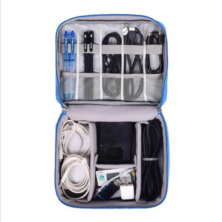 

Korean-style Data Cable Digital Storage Bag Waterproof Power Supply Charger USB Drive Multi-functional Travel Portable Cosmetic
