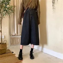 Юбка с высокой талией, прямые, с карманами, на пуговицах, до середины икры, однотонная, empire faldas mujer moda ins, корейский стиль, новая весенняя женская одежда