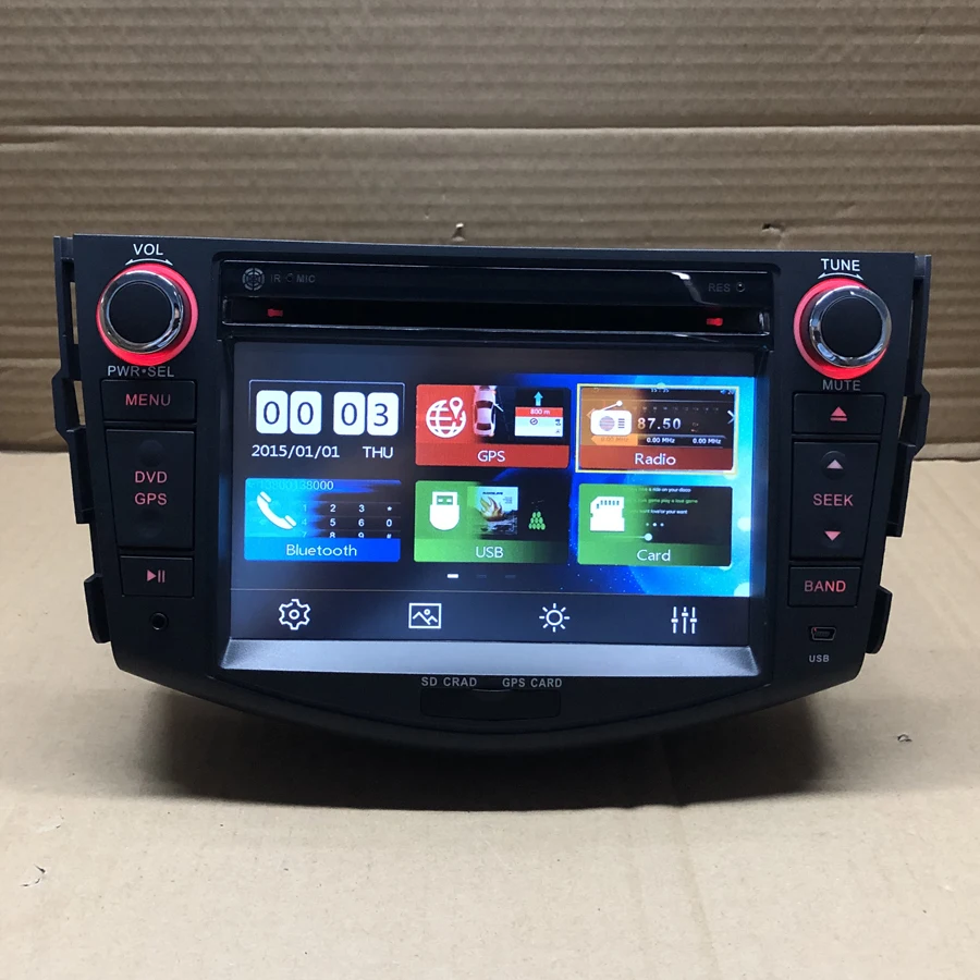 BYNCG 8 inch 2 Din Car DVD Player FOR TOYOTA RAV4 2006-2012 GPS Navigation in Dash Car PC Stereo TV gps Radio BT SD USB