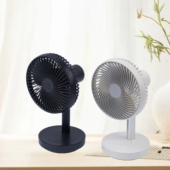 

Desktop Fan 4 Speed Automatic 120° Shaking Head 4000MAh USB Charging Brushless Motor Mini Fan for Home Office