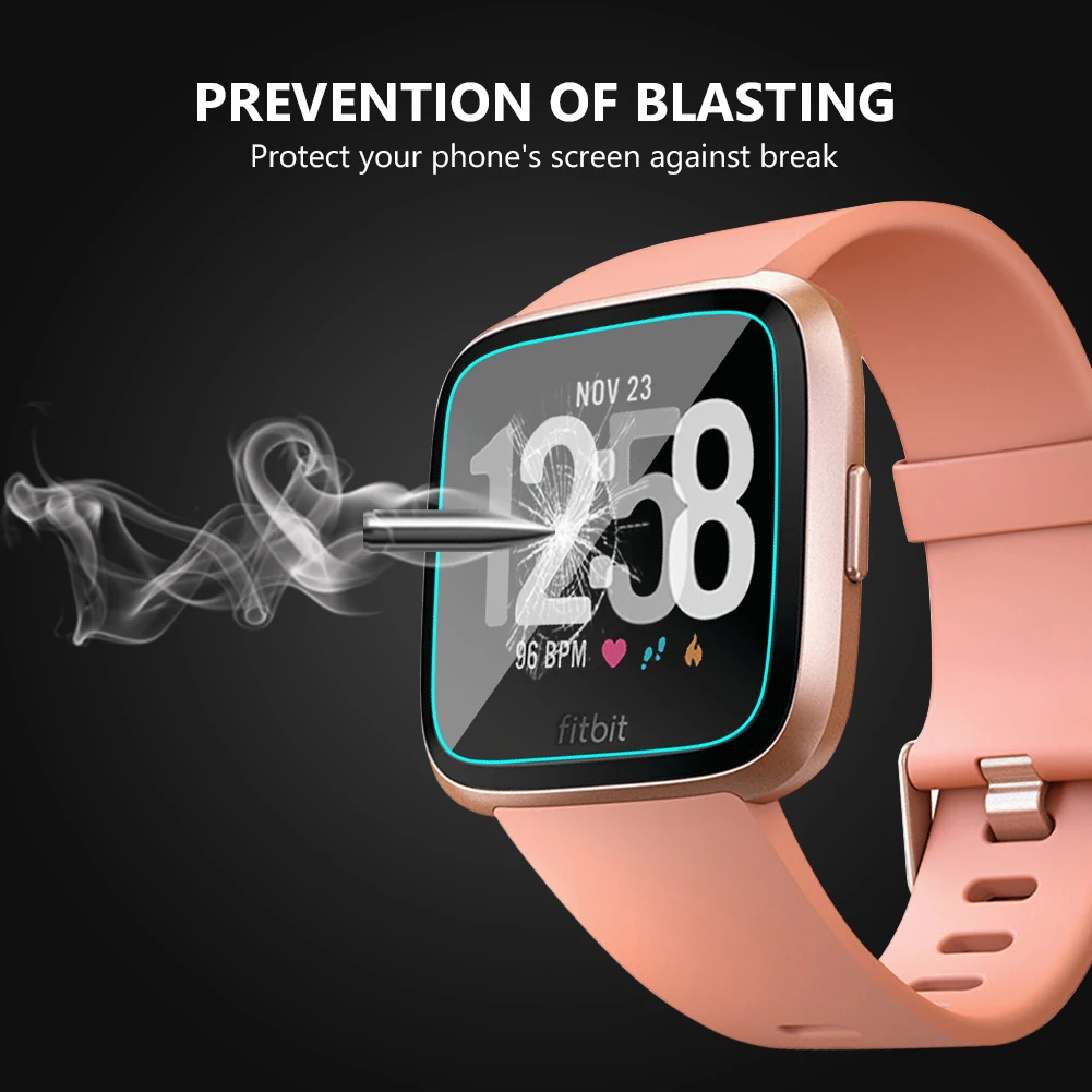 2.5D Закаленное стекло Защитная пленка для Fitbit Versa 9H Smart Watch защитная пленка|Защита