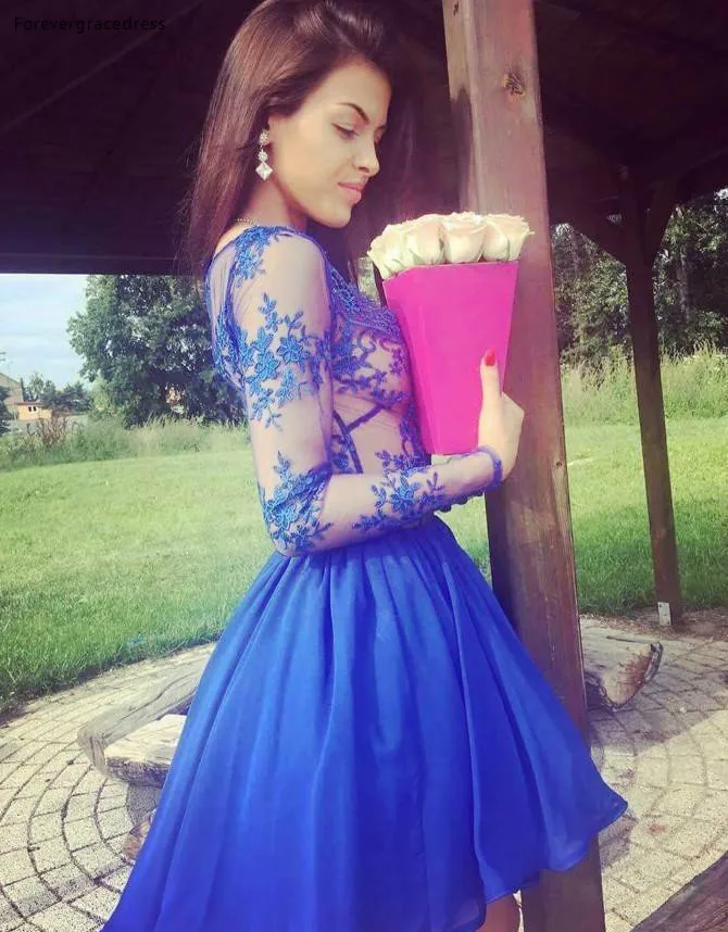 2018-royal-blue-sheer-v-neck-homecoming-dresses-appliques-long-sleeves-knee-length-prom-dresses-cocktail-dress-mother-dress-arabic (2)