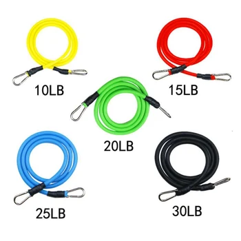 

Hot! Yoga Set Include 5 Stackable Exercise Bands With Door Anchor Ankle Straps Carrying Case Guide Ebook Resistance Bands