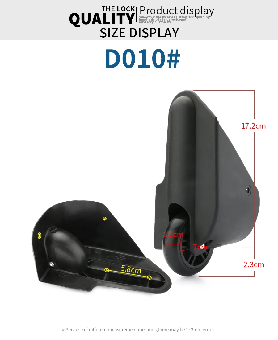 Bag luggage repair rolling luggage accessories Aircraft box damping factory outlet high quality fashion Directional casters