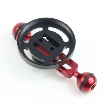 

Aluminum 67mm Lens Mount Holder for Macro/Wide Angle Lens with 20cm/13cm Extension Diving Floating Light Arm Underwater SLR Part
