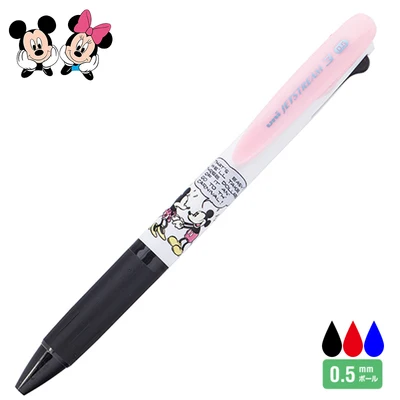 Mickey Minnie Uni Трехцветная шариковая ручка многоцелевая ручка SXE3-504D Ограниченная серия Дисней мультфильм масляная ручка 0,5 мм - Цвет: Mickey Minnie