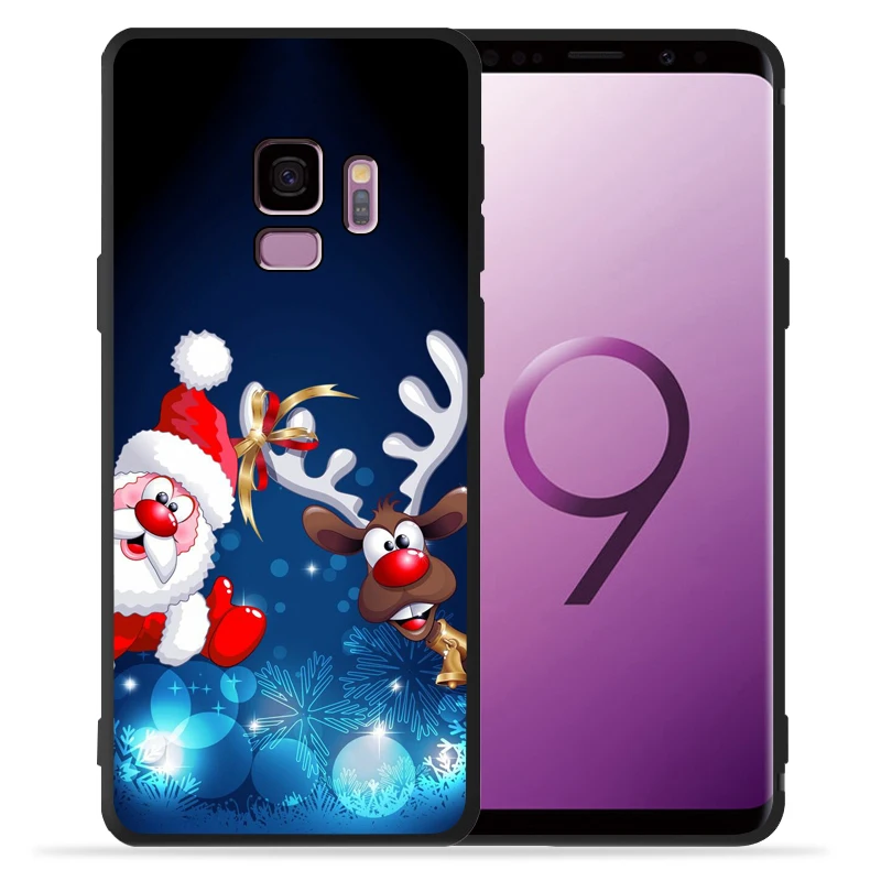 Роскошный Рождественский чехол для телефона Elk snowman для samsung Galaxy S9 S8 S10 Plus S7 S6 Edge S10 Lite Note9 8 10 Pro, чехол Etui - Цвет: 05