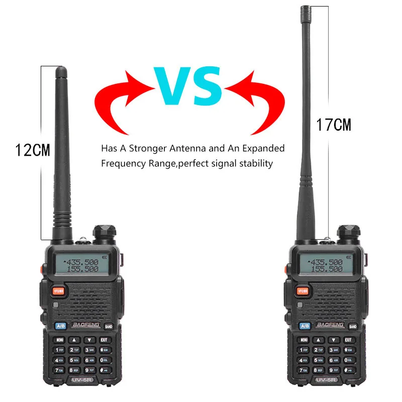 5 шт. Dual Band Sma-17 см Длина антенна для Baofeng Uv-5R Uv-82 Gt-3 Uv-9R плюс иди и болтай Walkie Talkie