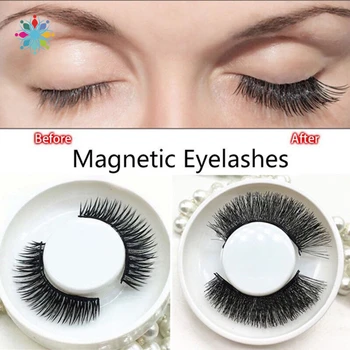 

4Pcs 3D Magnetic Mink Lashes Natural False Eyelashes Volume Fake Lashes Makeup Eyelash Extension Silk Eyelashes Makeup Tools