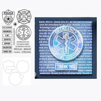

FIRST RESPONDERS Clear Silicone Stamp / seal for DIY Scrapbooking / Album Decorative Clear Stamp Sheets A377