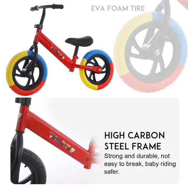 12inch Children Balance Bike Child Bike Balance Bicycle For Kids Learning Walker Outdoor Sports No Pedal Bicycle Doki Toy 2021 3