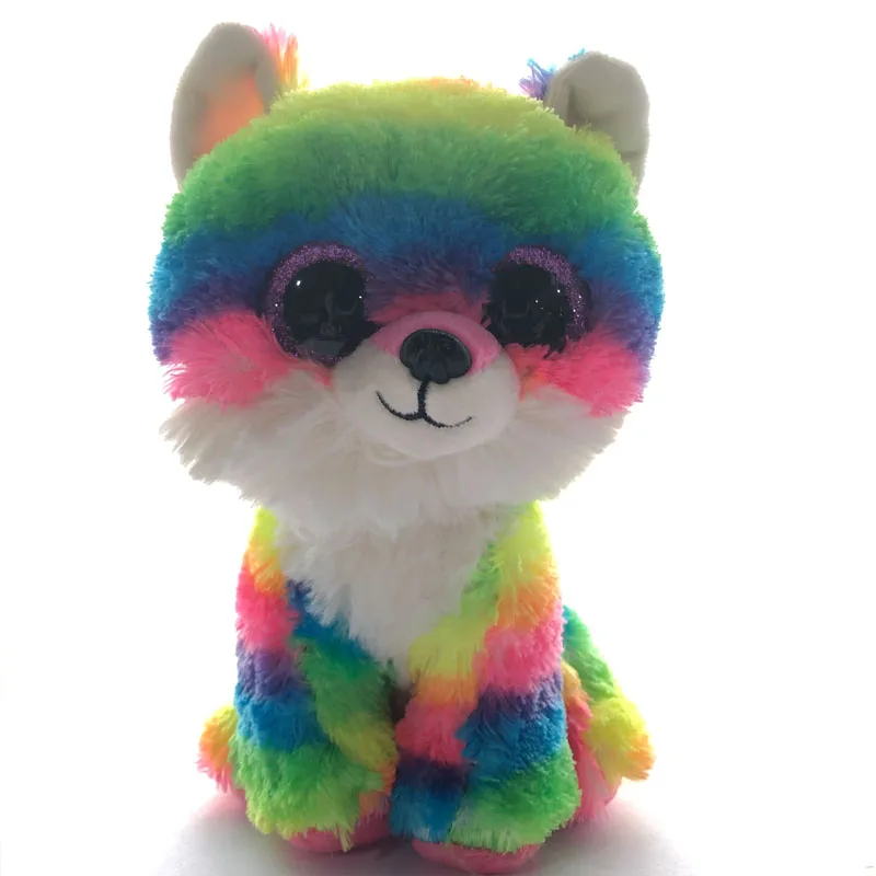 rainbow fox plush