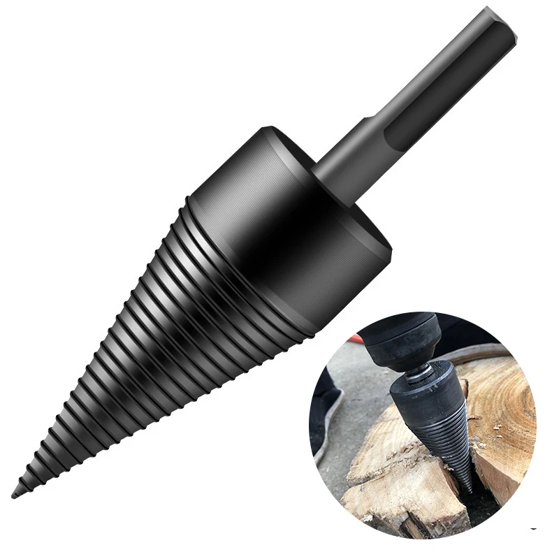 

140X32MM Firewood Splitter Machine Drill Wood Cone Reamer Punch Driver Drill Bit Split Drilling Tools