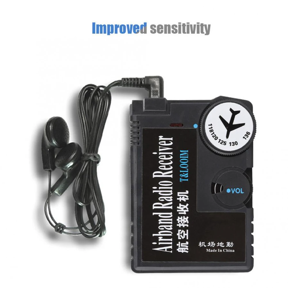 Портативные радиоприемники 118-136 МГц, Высокочувствительный радиоприемник «воздух-Земля», «воздух-воздух», воздухоплавательный диапазон, цифровой радиоприемник