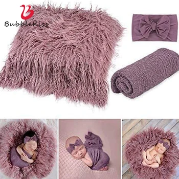 

Bubble Kiss Acrylic Baby Throw Blanket Long Plush Kids Blanket Newborn Photography Accessories Soft Wrap Baby Bedding Blanket