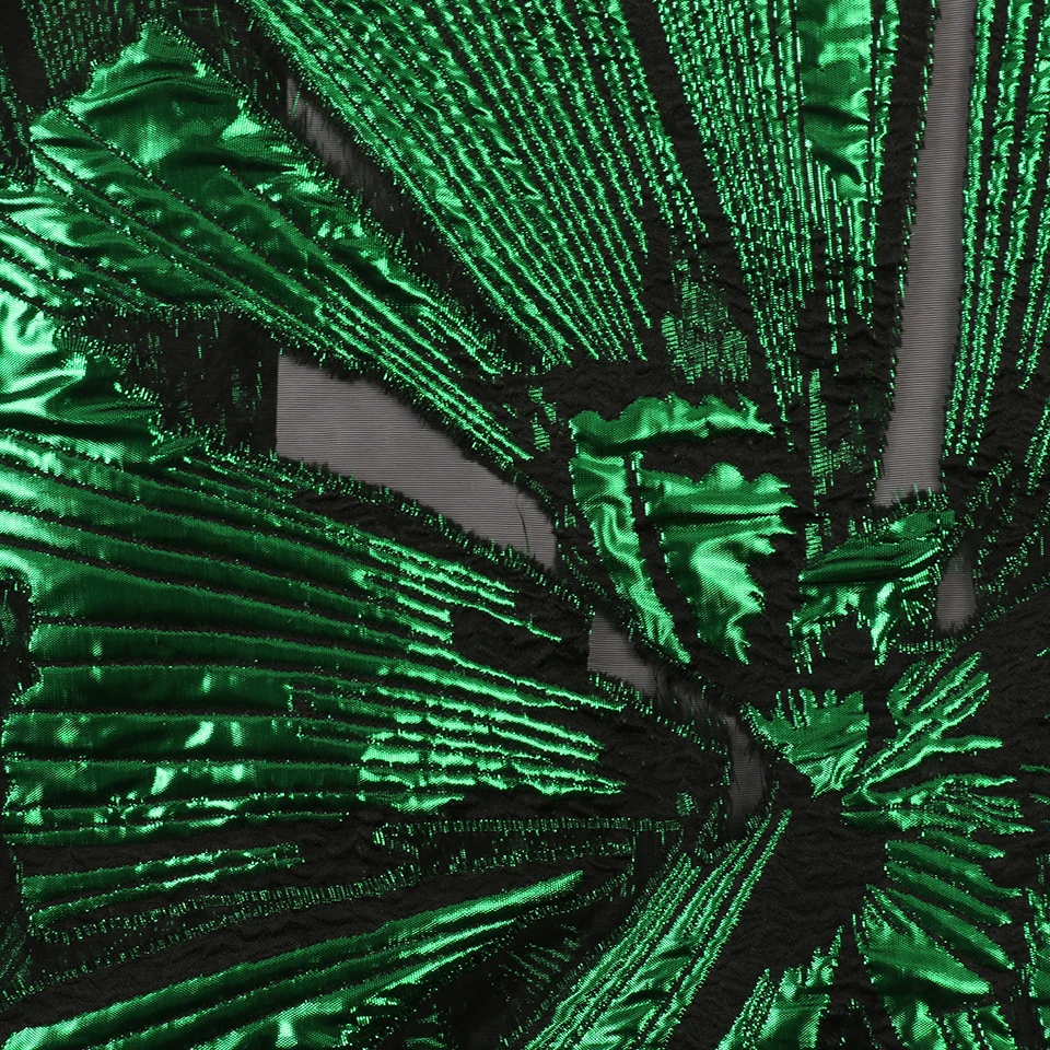 Зеленая парча кружевная ткань новейшая Французская ткань кружево Высокое качество Африканский тюль кружева модный дизайн для женщин KS2965B