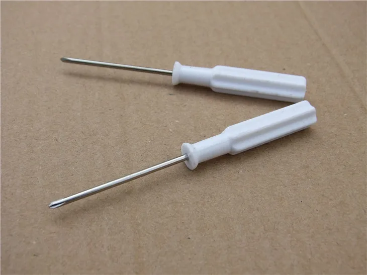 M292 Porcelain-White Screw Driver with Magnetic Cross Screw Urinate Knife M2 Screw Driver Model for Making Small Tools