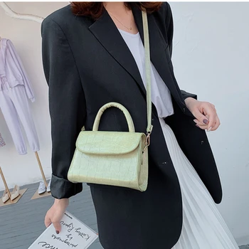 

Mini Square Flap Crossbody bag 2020 Summer New Quality PU Leather Women's Designer Handbag Lock Shoulder Purse Messenger Bag