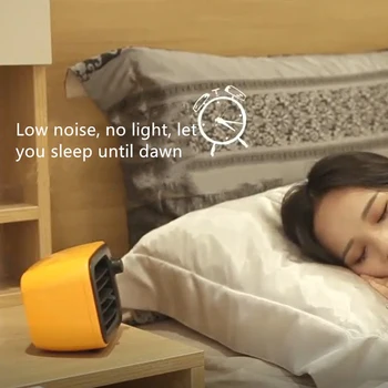 

EU/US Plug Vintage Portable Mini Electric Fan Heater Air Heating Desktop Heating Warm Air Winter Warmer Home Office Warmer Fan