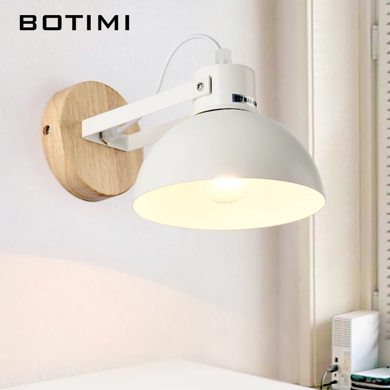 

BOTIMI Modern wall lamp for living room bedroom applique murale luminaire nordic style wall sconce for reading light fixture