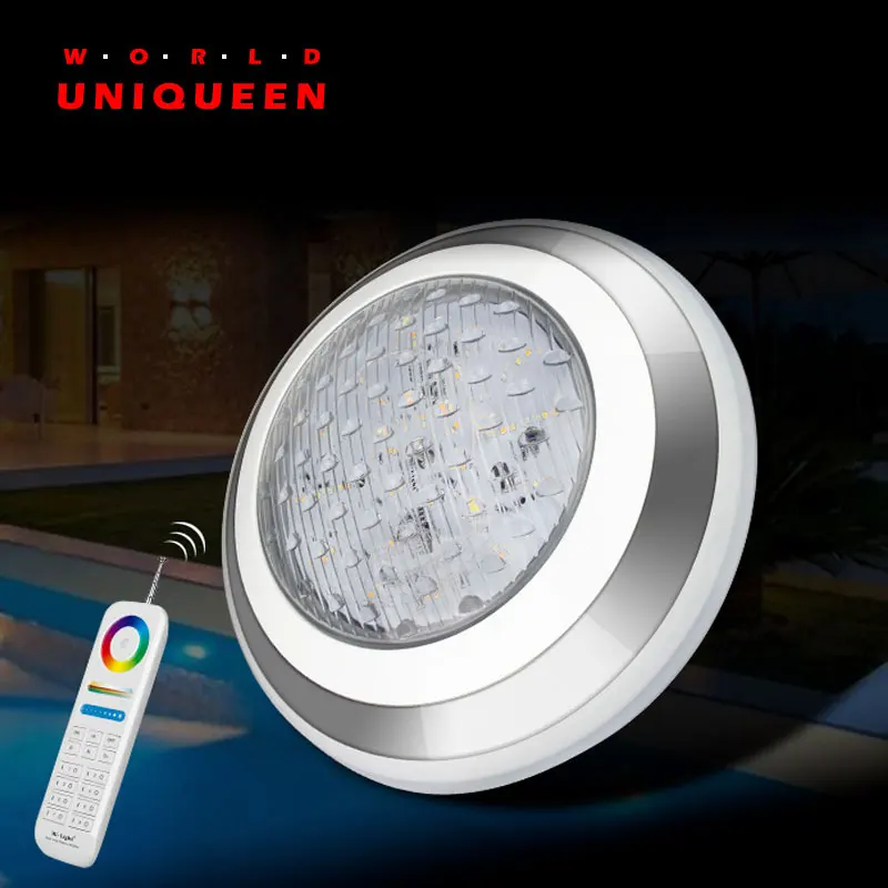 

MiLight / Mi boxer LED underwater lamp, 27W RGB+CCT wall-mounted, with 433Mhz remote controller, can be controlled by phone APP