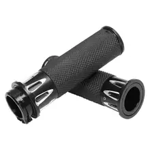 " 25 мм мотоцикл ретро Черный Руль Кафе Гонщик мотокросса Алюминиевый CNC Ручка Бар Ручные ручки подходят для Harley