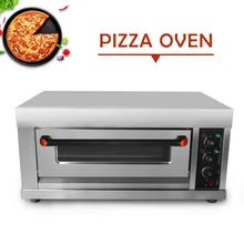 ITOP 3200W Pizza Oven Cake Roasted Chicken Stainless Steel Electric Single Roasted Kitchen Baking Oven Machine Ship From Germany