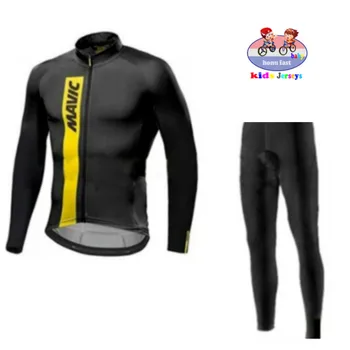 

Mavic children's Cycling Clothes 2020 spring and autumn Boys Jersey Suit sports cycling outdoor sports kids Cycling Jerseys suit