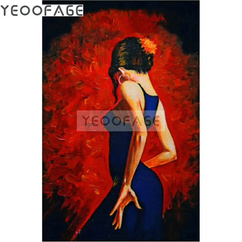 Round-Square-Diamond-Embroidery-Dancer-Handmade-New-5D-Diy-Diamond-Painting-Girl-Back-Cross-Stitch-Diamond