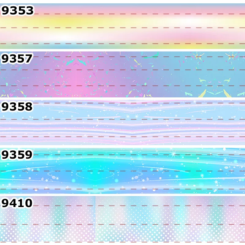 

10yards - Different Sizes -- Fantastic Gradually Changed Color Printed Grosgrain Ribbon Hair Accessories