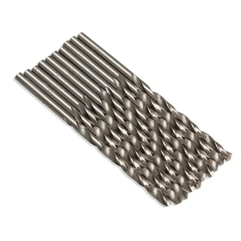 

10PCS 3mm Micro Straight Shank High Speed Steel Twist Drilling Auger Bit Electrical Drill Suitable for Wood Aluminum Plastic