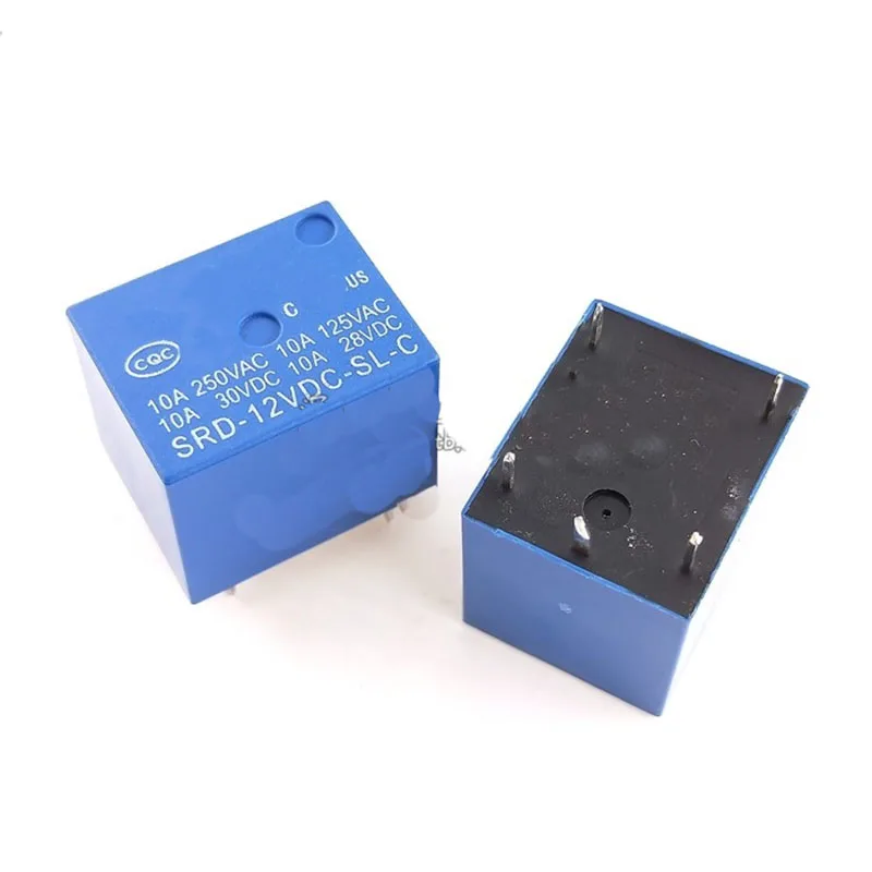 

20PCS/lot The 5-pin Brand New Domestic Straight-in SRD-05 12 24VDC-SL-C T73 10A