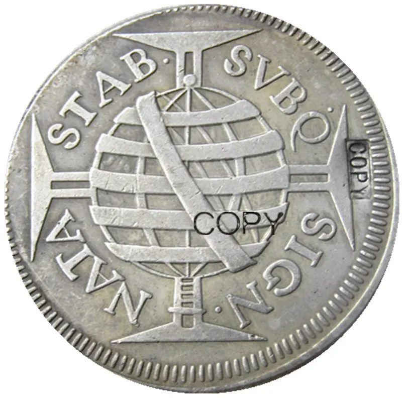 Бразилия Смешанная Дата 1695-1755 2 шт посеребренные копии монет