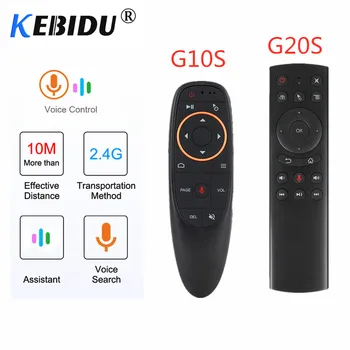 

Kebidu G20S/G10S 2.4G Wireless Air Mouse Gyroscope IR Learning Smart Voice Gyro Remote Control For X96 H96 MAX Android Box