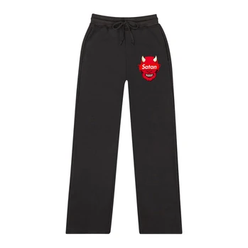 

Satan Printed Printed Pants Women/Men Streetwear Long Pants 2019 New Arrival Hot Sale Casual Sweatpants
