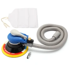 Ponceuse pneumatique de 6 pouces, 90psi, 150mm, orbitale aléatoire, pour tapis, avec tuyau de collecte de poussière