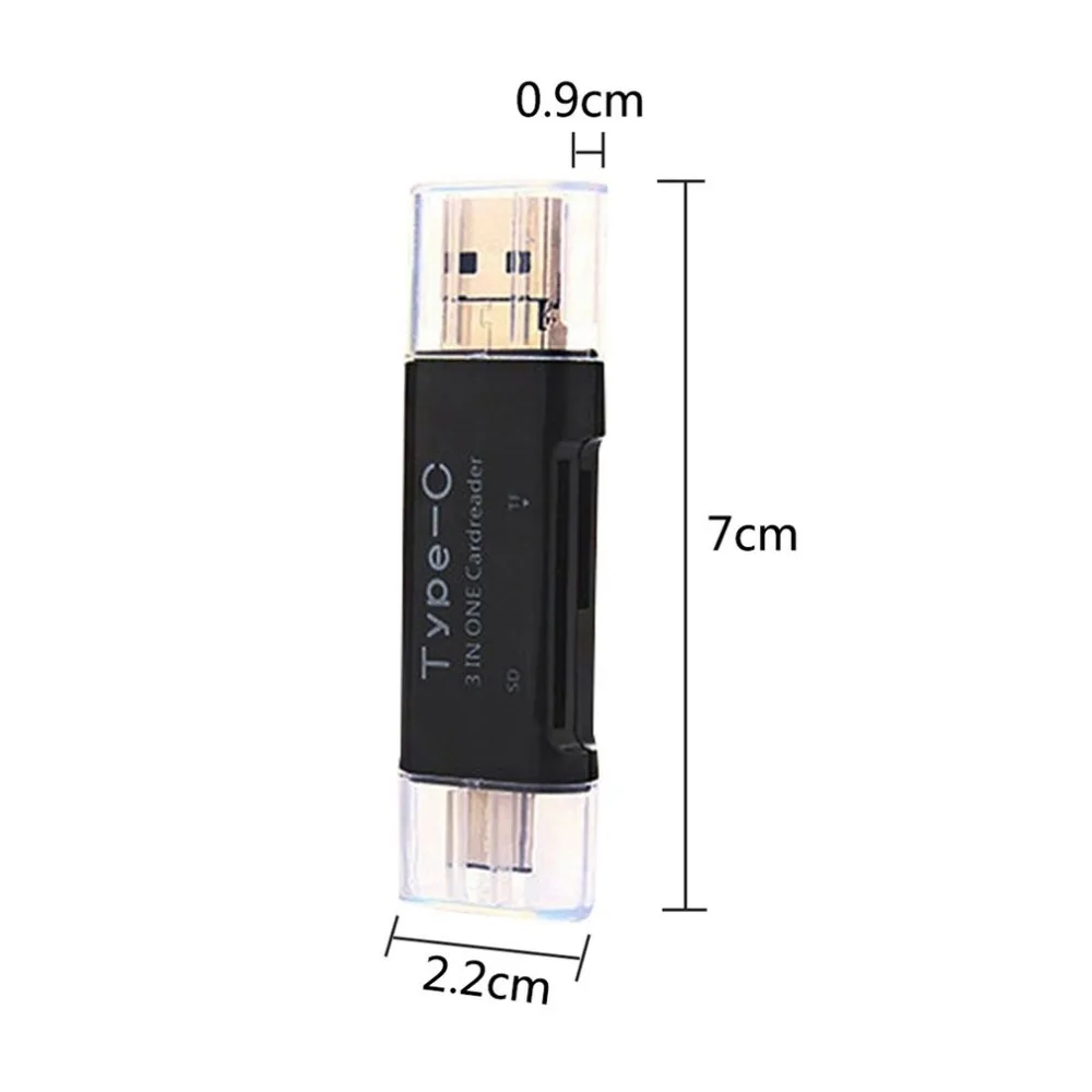 Многофункциональный Универсальный OTG Тип-C устройство для чтения карт USB 3,0 USB Micro USB Combo 2 слота устройство для чтения карт SD TF для портативных ПК