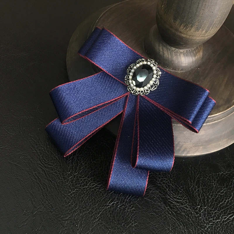 Ribbon Bow Tie Женский Мужской пиджак с воротником, рубашка, платье, бант из ленты, галстук-платок, Свадебный костюм, вечерние, бабочка, горный хрусталь, кристалл, галстук-бабочка, Школьный Галстук - Цвет: Ribbon Bow Tie