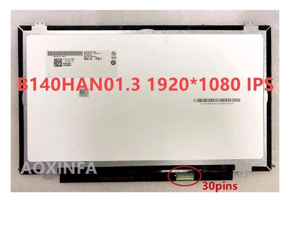 The brightness can be adjusted B140HAN01.3 LED