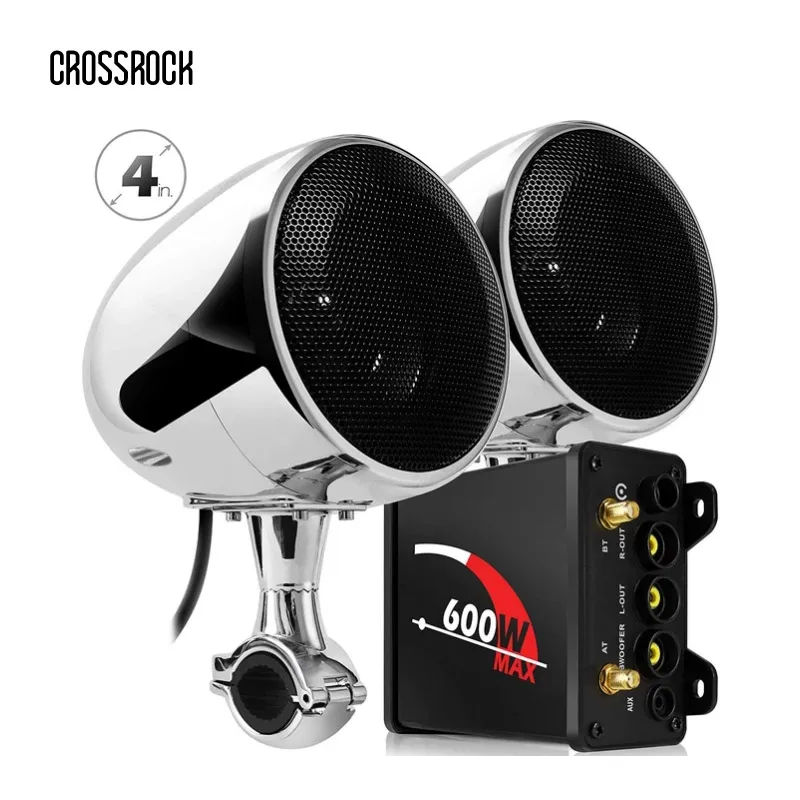 600 Вт Amp Bluetooth водонепроницаемый ATV UTV RZR мотор стерео 2 колонки аудио FM AUX |