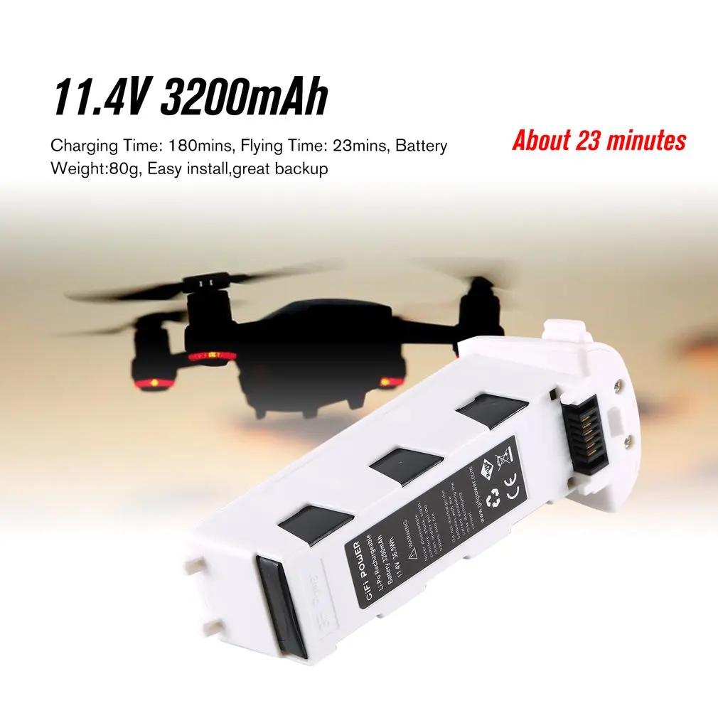 H117S Zino gps Радиоуправляемый Дрон летательный аппарат запасные части 11,4 V 3200mAh Интеллектуальная батарея полета для RC FPV гоночная камера Дрон