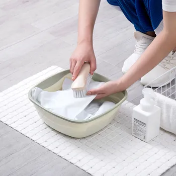 

Transparent Thickening Bathroom Kitchen Wash Basin Plastic Baby Washbasin Fruit Vegetables Washing Storage Container