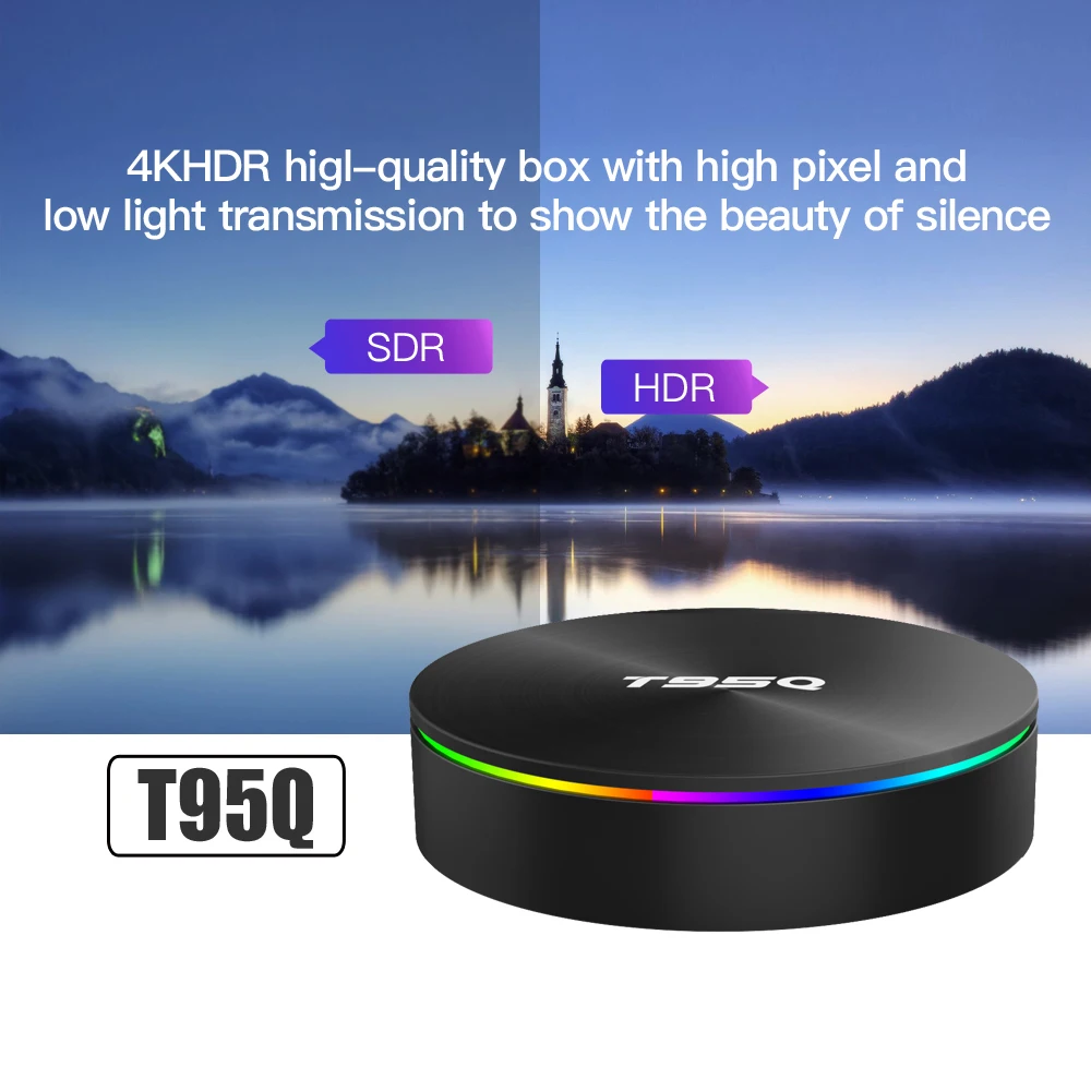 T95Q 4K Smart TV BOX Android Box 9 0 4 Гб RAM 32 64 ROM Amlogic S905X3 2 & 5G WIFI BT4.0 USB 3 H.265|ТВ-приставки и