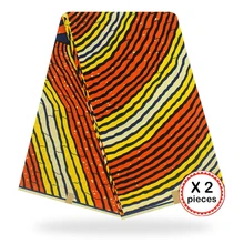 Африканская восковая ткань с принтом Анкара для шитья Анкара африканская ткань 12 ярдов Нигерия хлопок Гана ткань для платья 91004