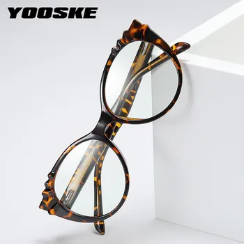 

YOOSKE Eyeglasses Frames Women Ladies Cat Eye Anti Blue Light Glasses Fashionable TR90 Computer Blocking Blu-ray Spectacle Frame