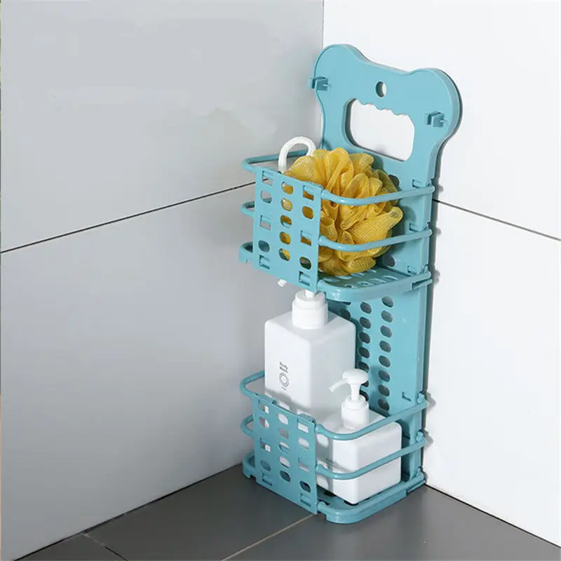 

Punch-free Hanging Dirty Laundry Basket Double layer Folding Clothing Storage Box Multipurpose Underwear Makeup Organizer Basket