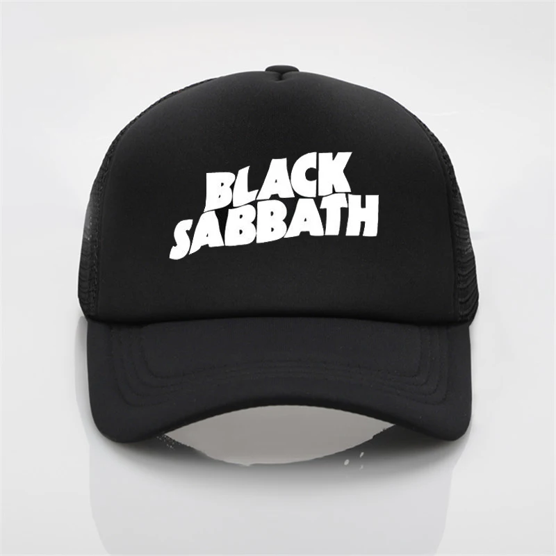 

Black Sabbath printing net cap baseball cap Men and women Summer Trend Cap New Youth Joker sun hat Beach Visor hat