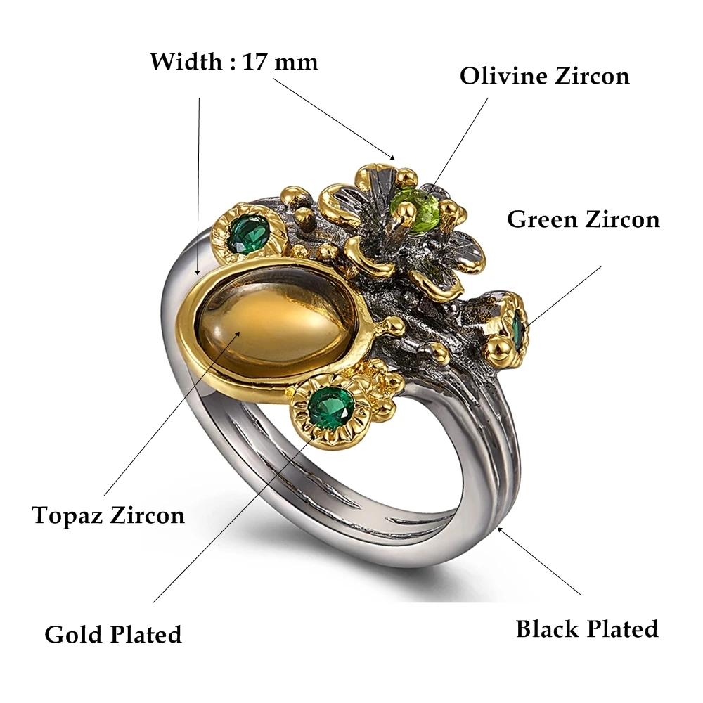 WA11668-dimension vintage rings for women gothic jewelry zircon stone ring (1)