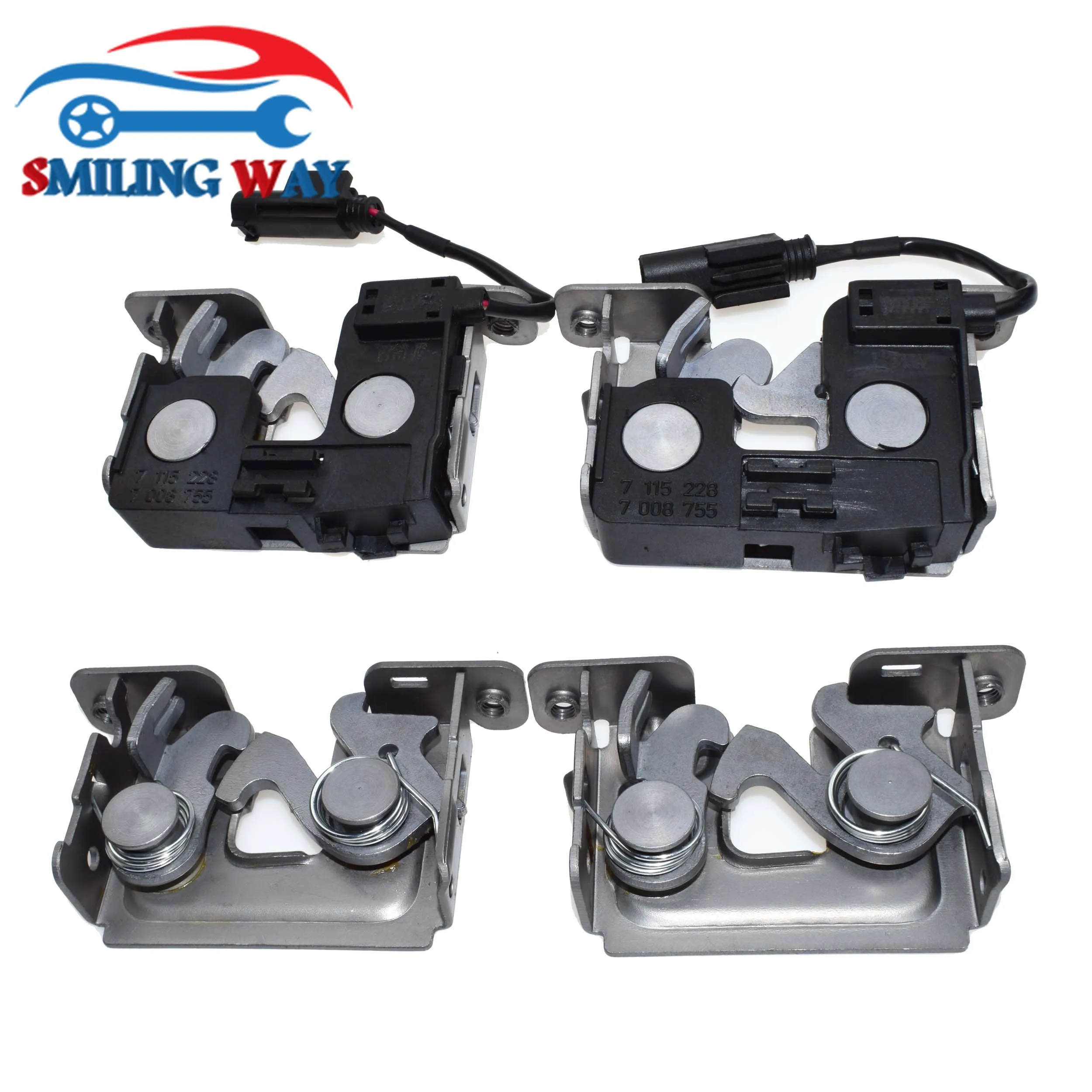 Левая и правая пара защелка капота замка для BMW E60 E61 E63 E81 E82 E83 E84 E87 E88 E90 E91 E92 X1 X3 M3